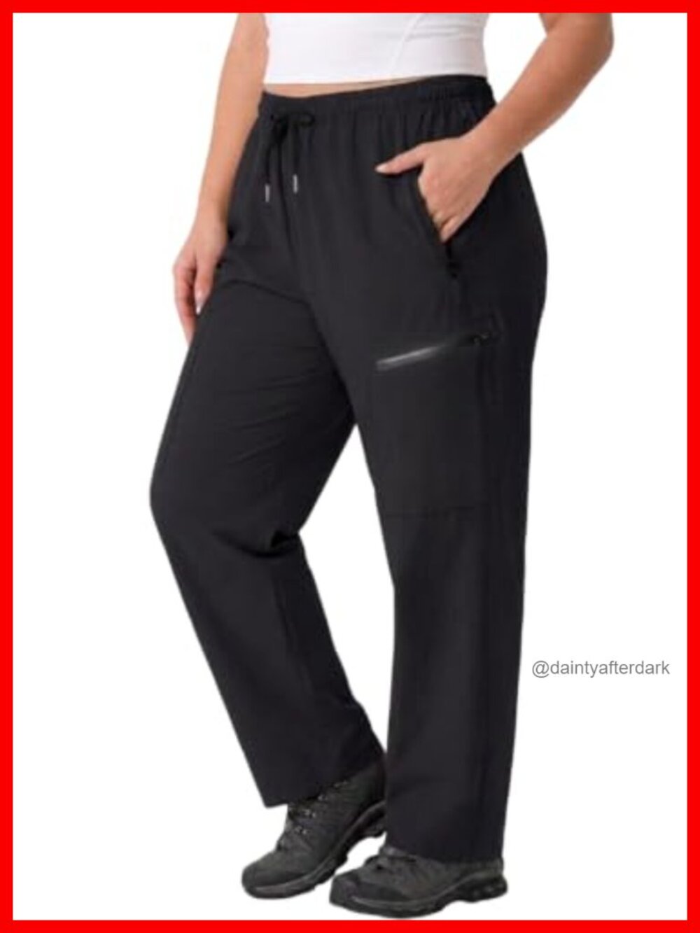 Plus Size Hiking Pants Quick Dry Water Resistant Lightweight Cargo